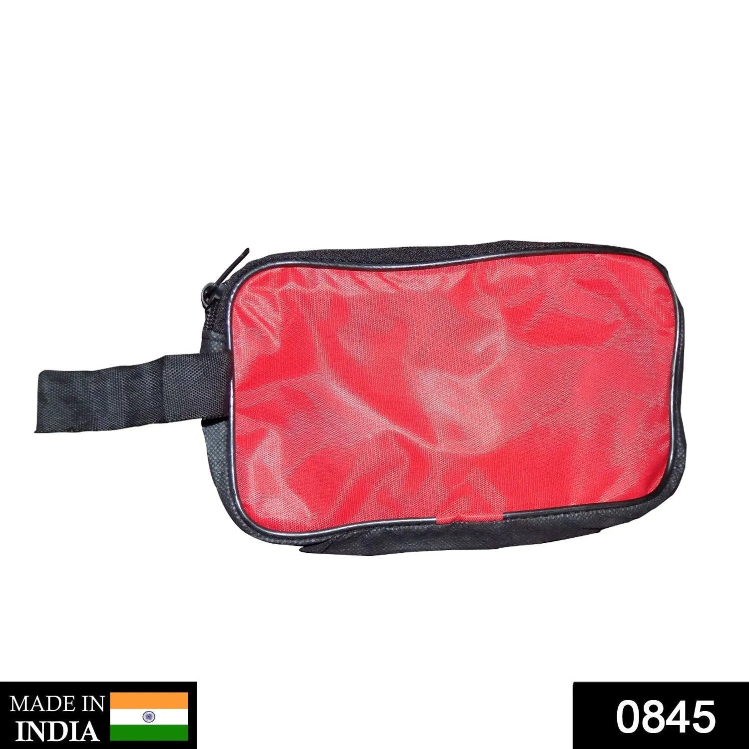 0845 Portable Travel Hand Pouch / Shaving Kit Bag for Multipurpose Use (Red)