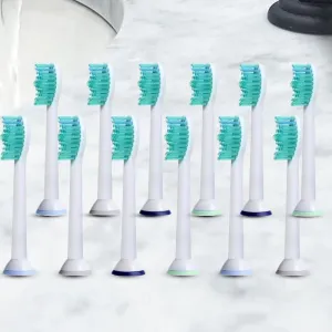 12-Pack: Sonic Toothbrush Replacement Brush Heads