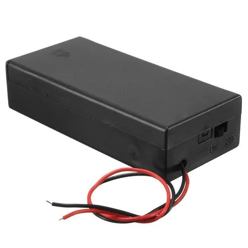 18650 x 2 battery holder with cover and On/Off Switch