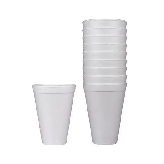 250ml Disposable Foam Cups Polystyrene HC.8 100pack