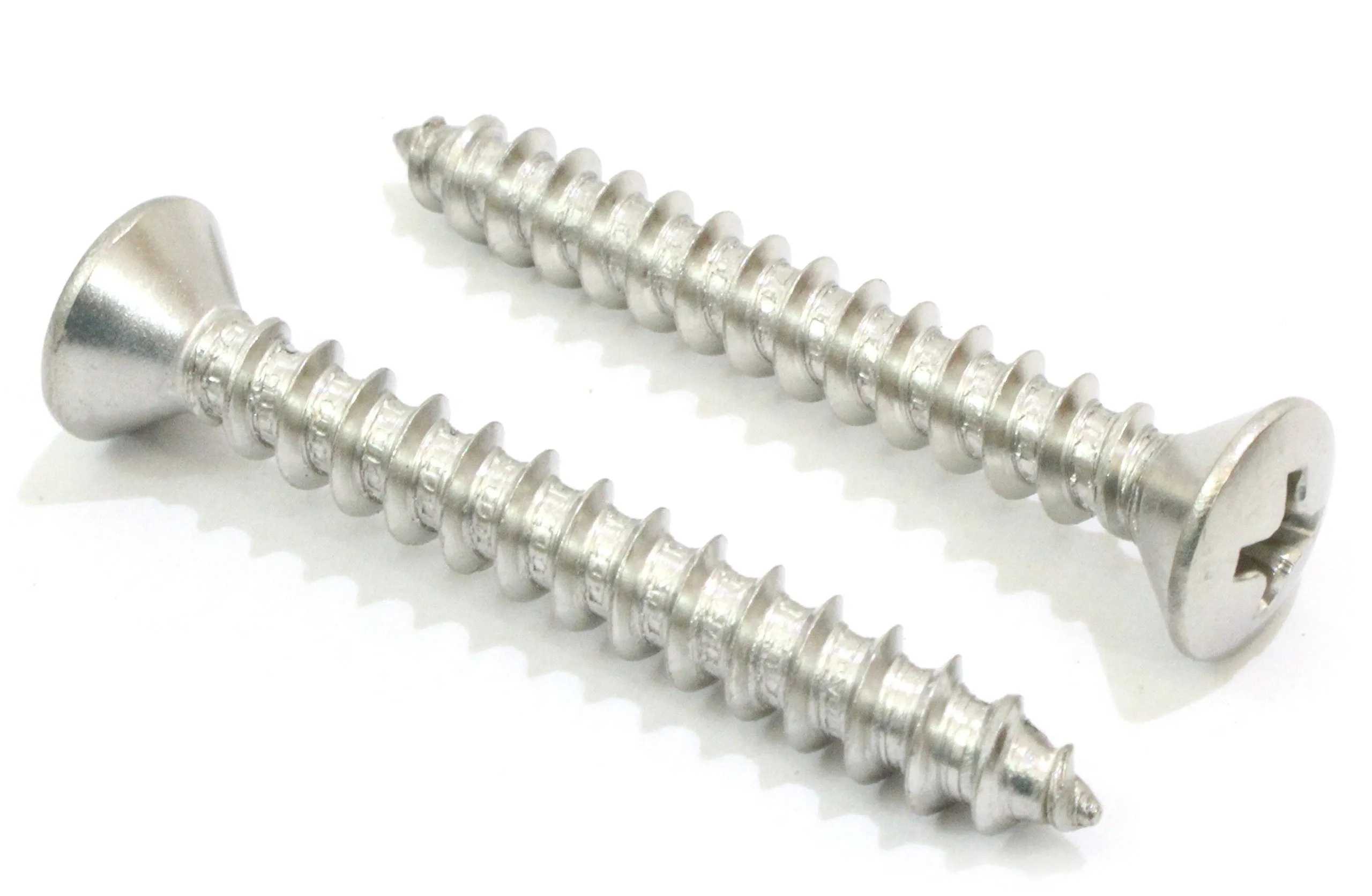 4 X 1/2" Stainless Oval Head Phillips Wood Screw (100pc) 18-8 (304) Stainless Steel