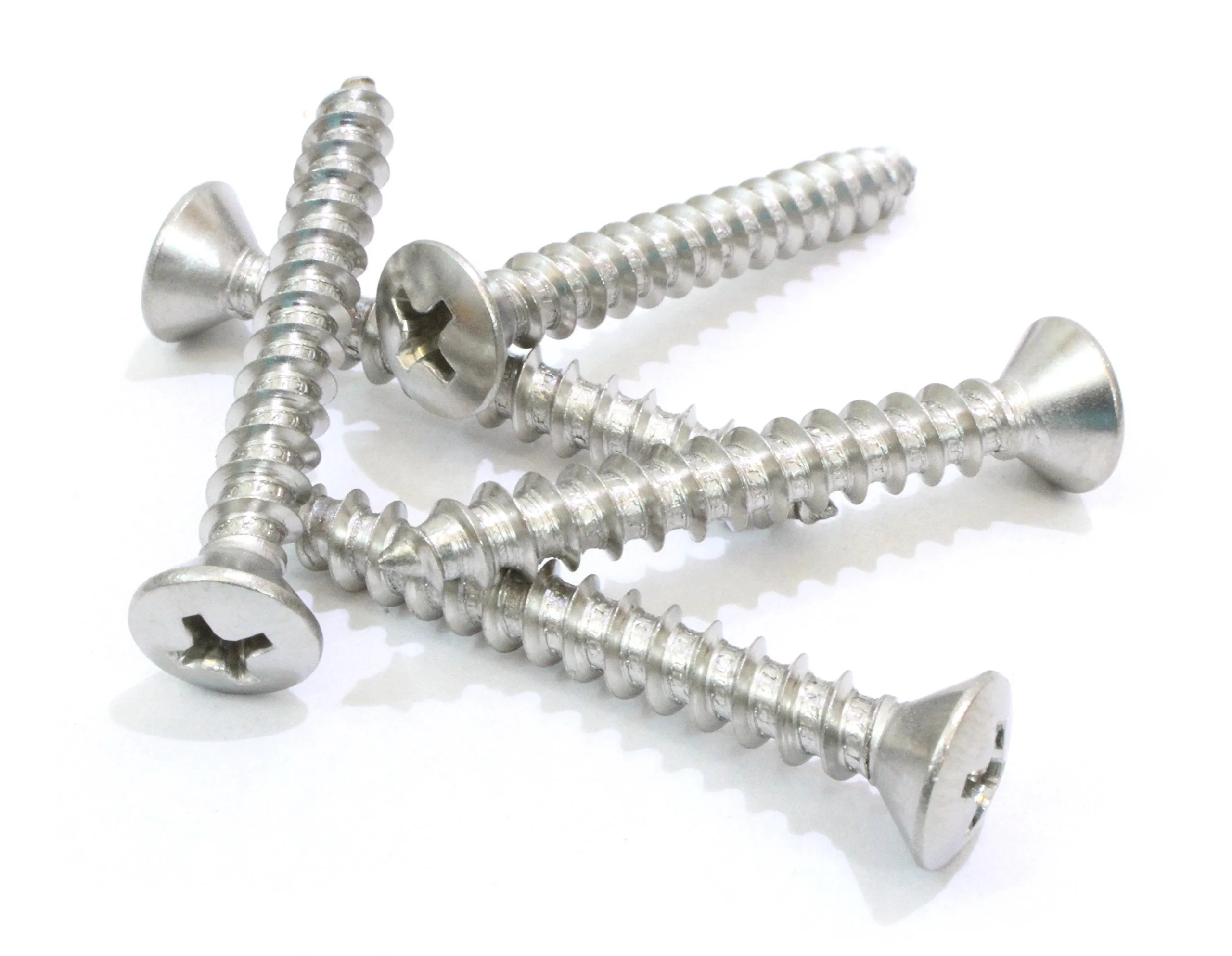 4 X 1/2" Stainless Oval Head Phillips Wood Screw (100pc) 18-8 (304) Stainless Steel