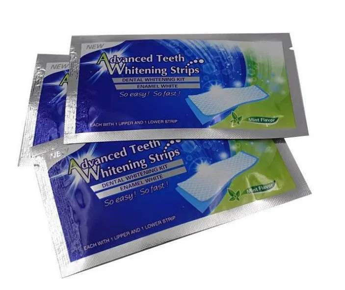 7 Pairs Of 14 WHITE Whitening Teeth Strips