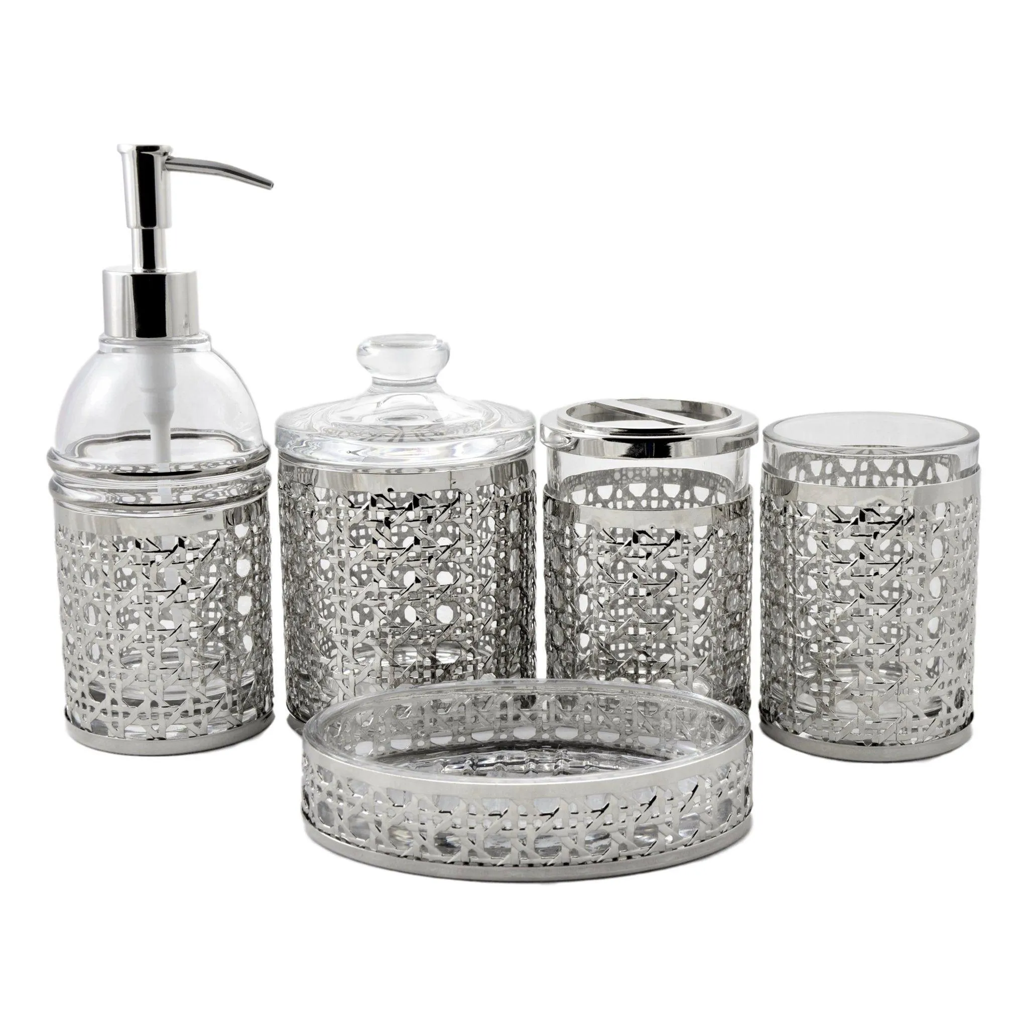 Bath & Spa Glass 5-Piece Bathroom Set