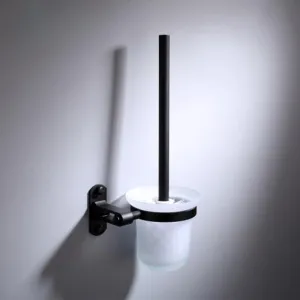 Bathroom Accessory Wall Mounted Black Bathroom Toilet Brush Holder