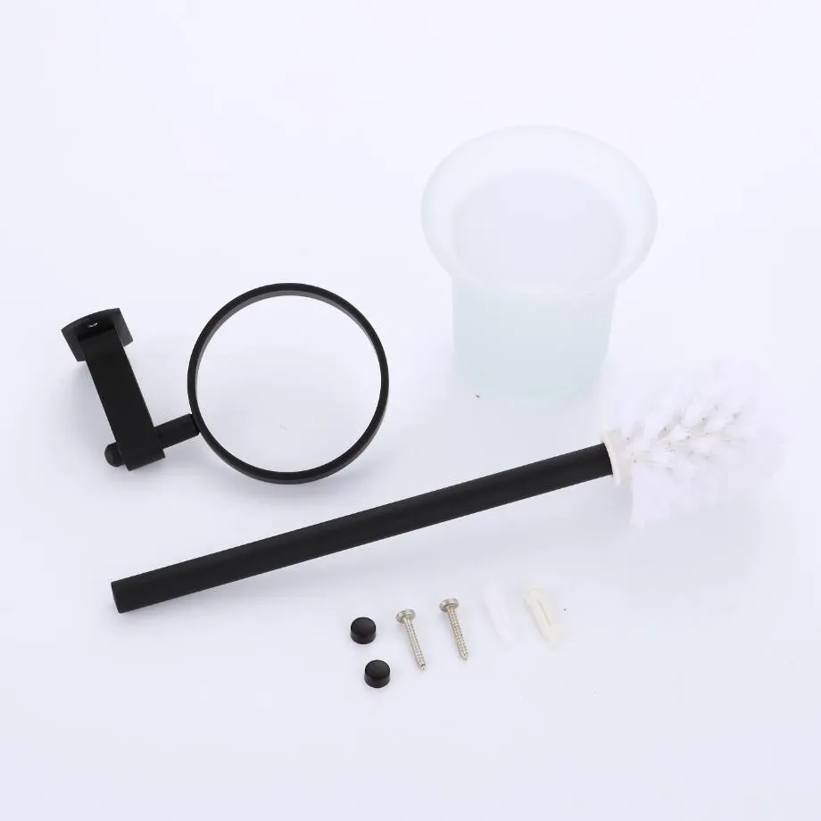 Bathroom Accessory Wall Mounted Black Bathroom Toilet Brush Holder