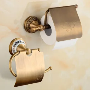 Bathroom Tissue Holder Toilet Paper Holder Wall-Mounted Toilet Roll Holder