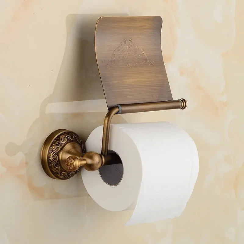 Bathroom Tissue Holder Toilet Paper Holder Wall-Mounted Toilet Roll Holder