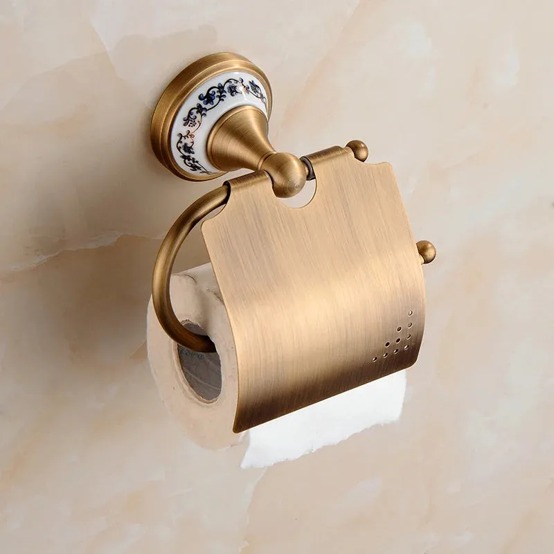 Bathroom Tissue Holder Toilet Paper Holder Wall-Mounted Toilet Roll Holder