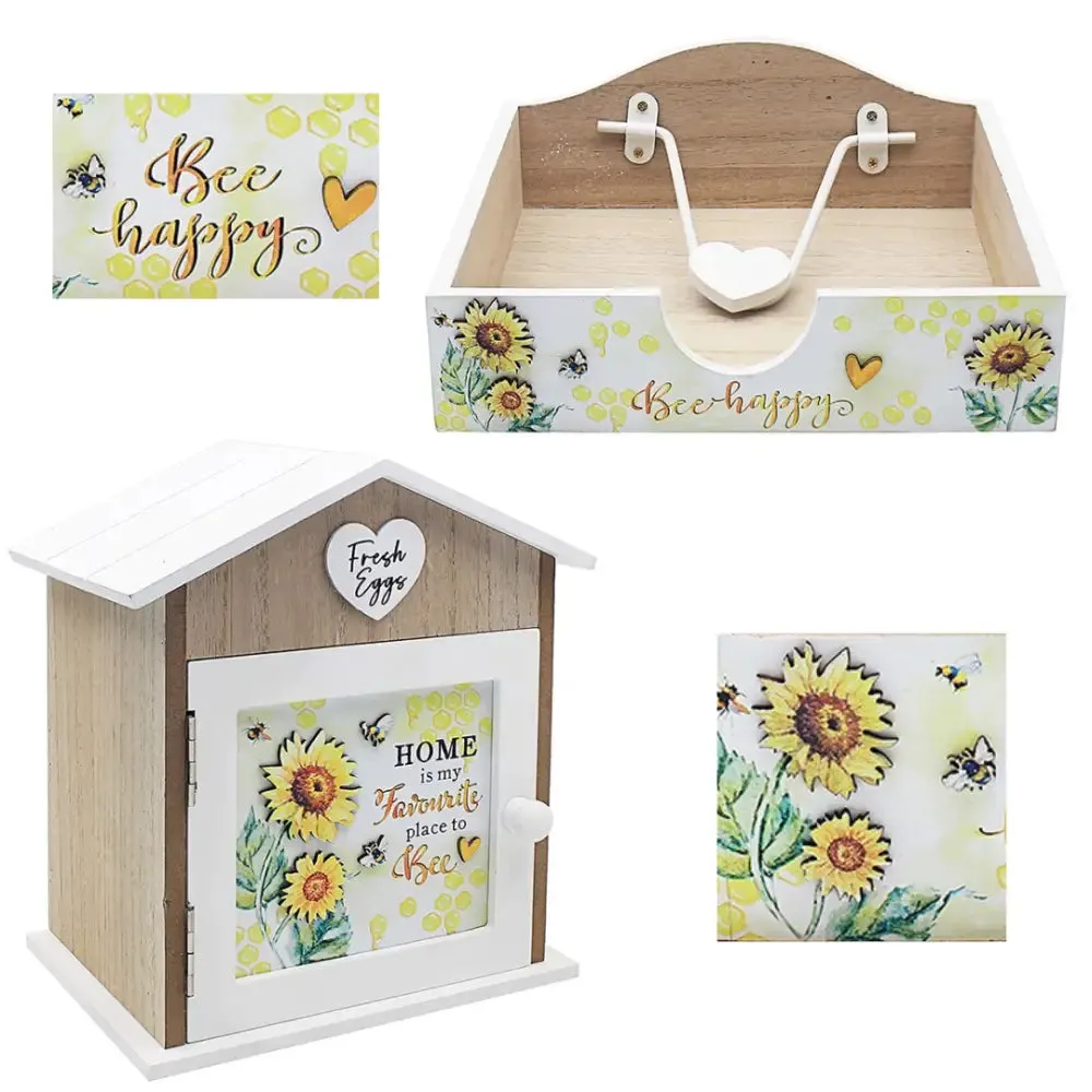 Bee Happy Collection - Egg Cabinet / Napkin Holder