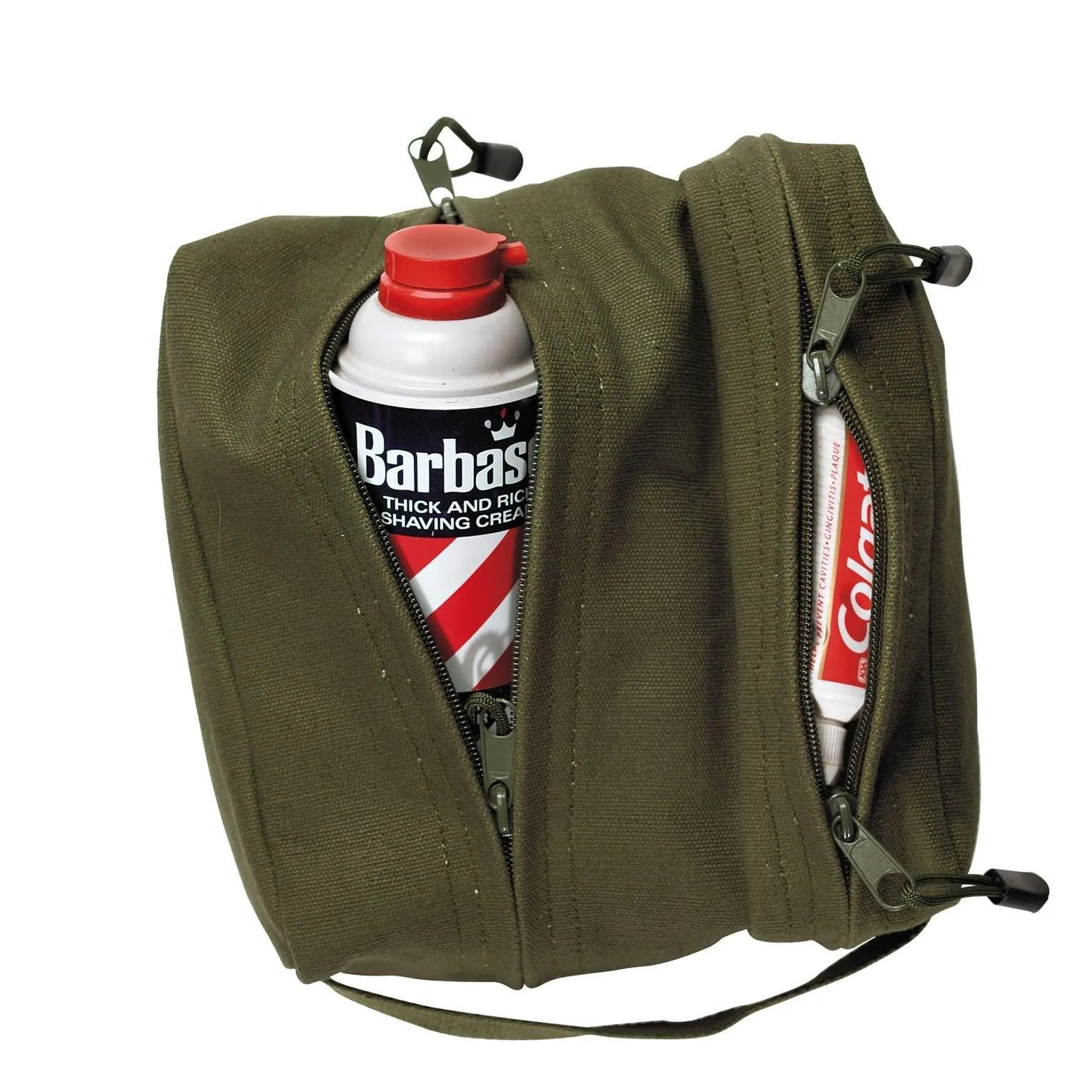 Canvas Dual Compartment Travel Kit