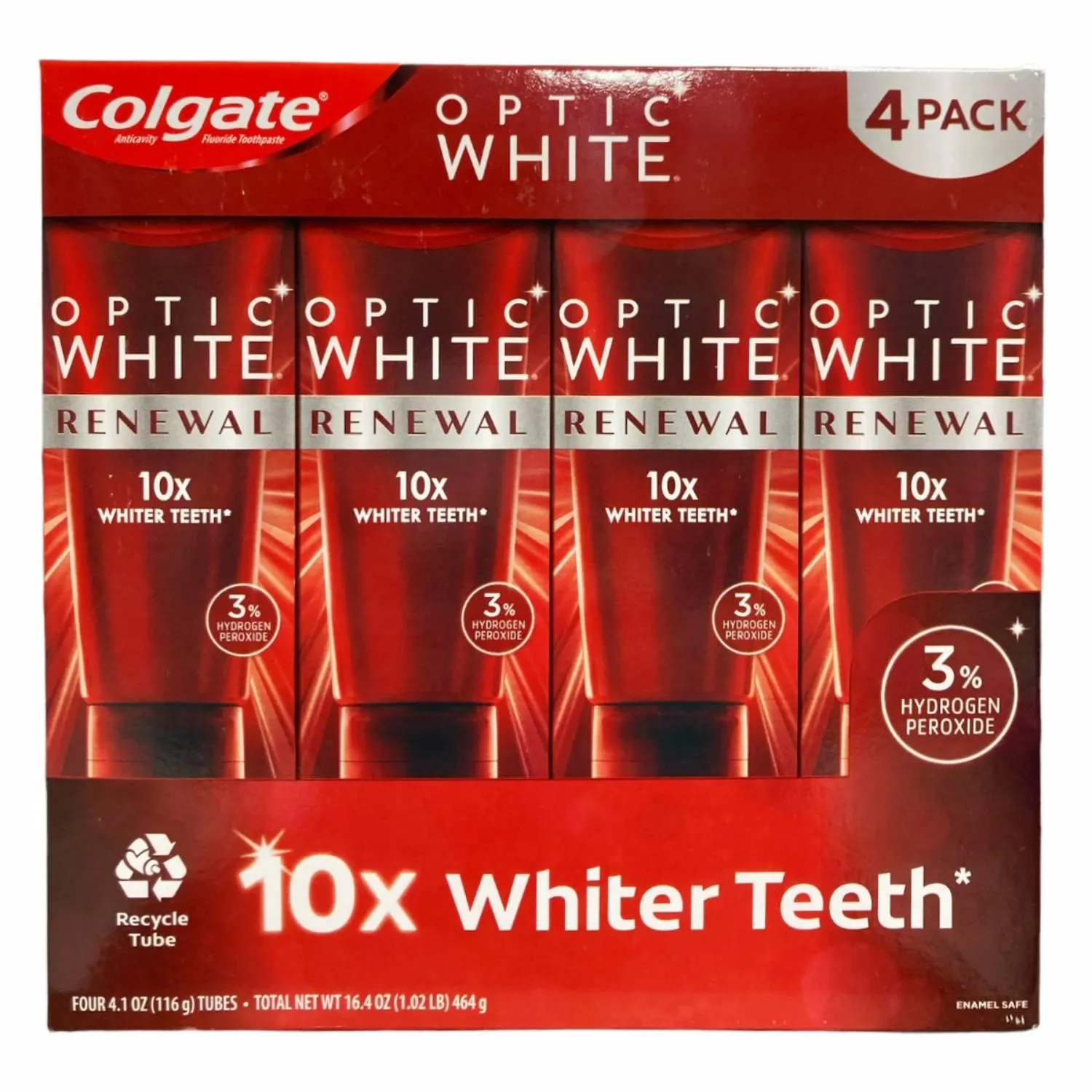 Colgate - Optic White Renewal Whitening Toothpaste - 4.1 Oz - 4 Pack