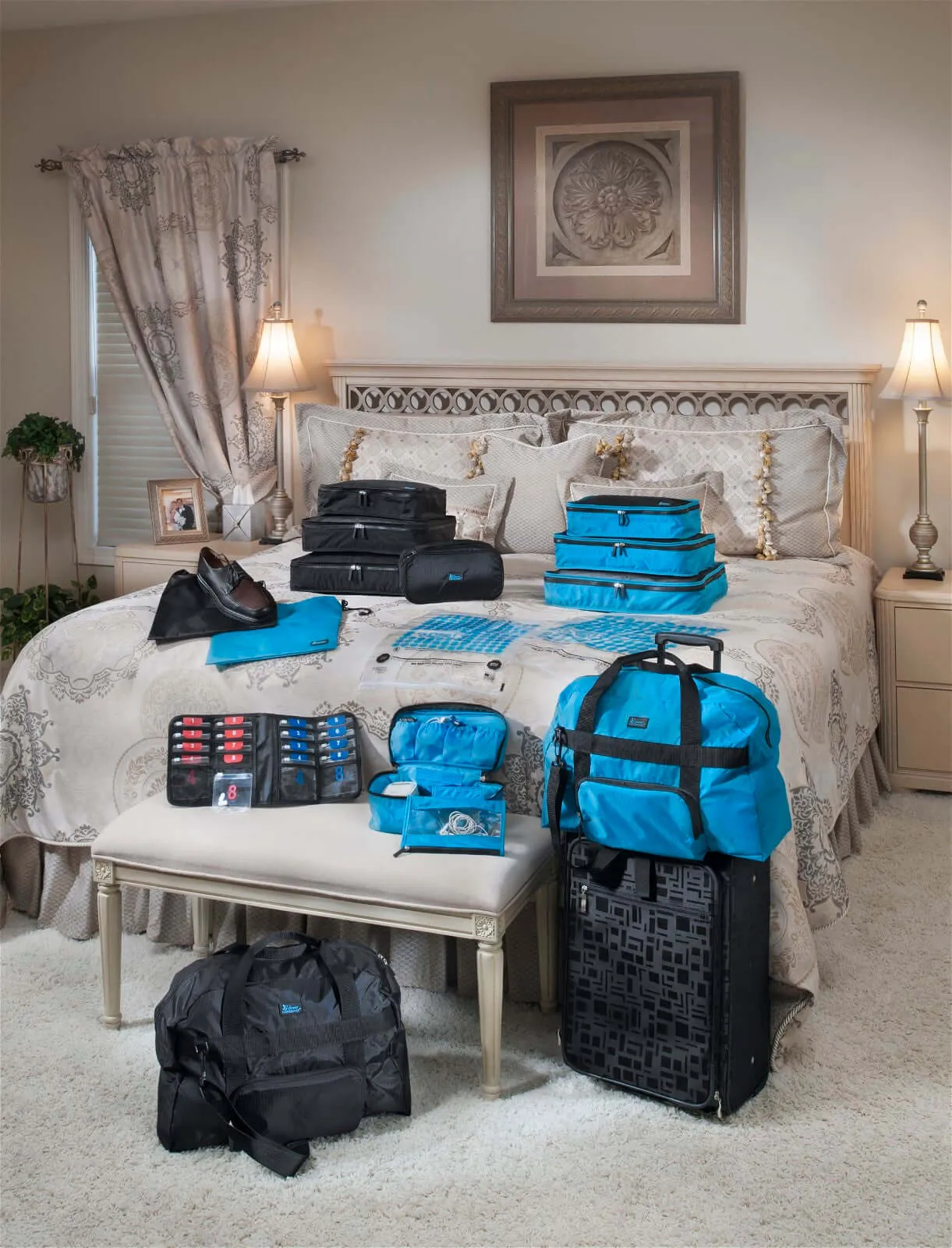 Collapsible Travel Bag - Color Teal