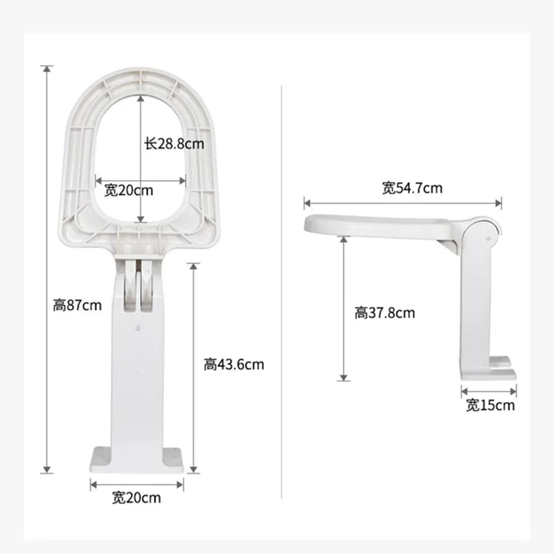 Comfortable Sit Foldable Easy Squat Toilet Seat Holder