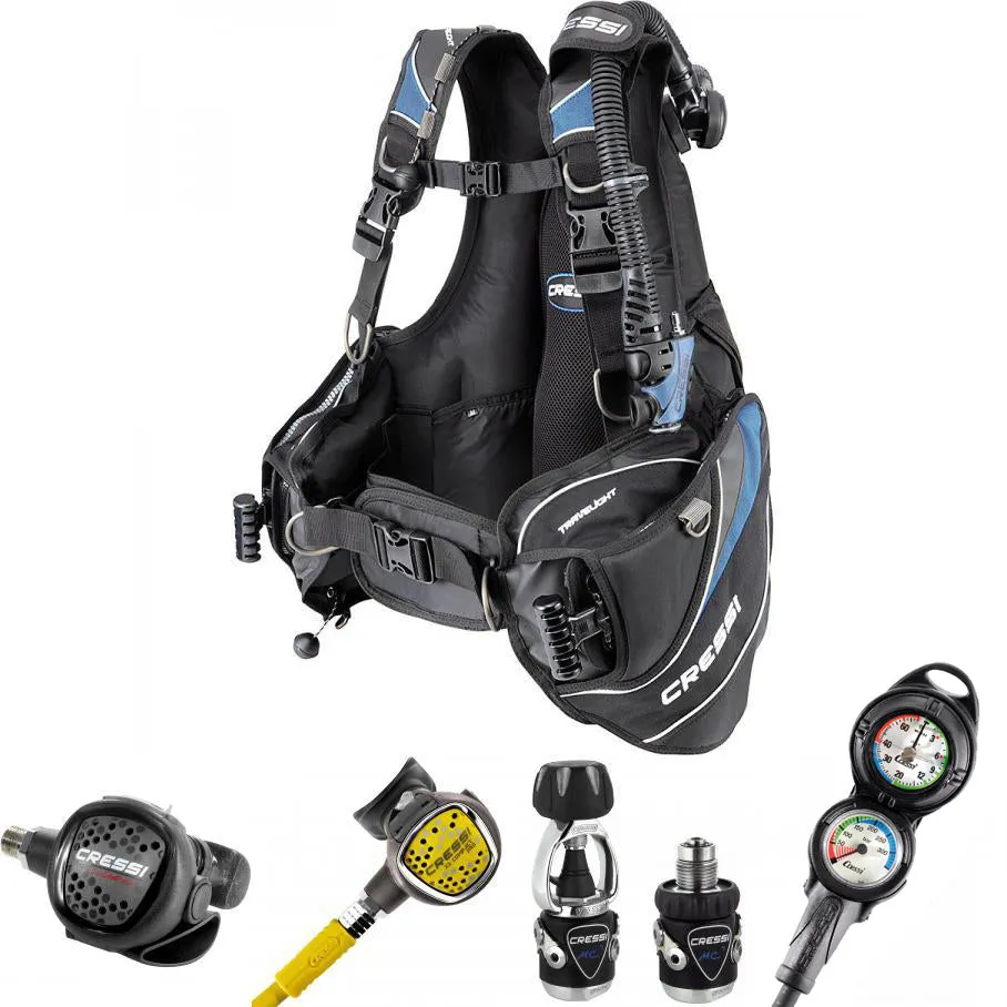 Cressi Travel Light BCD & Regulator Package