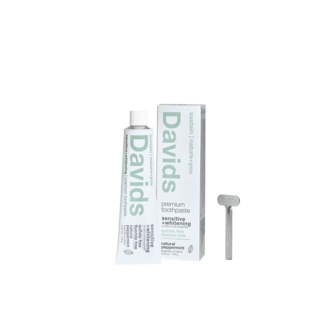 David's Sensitive   Whitening Premium Toothpaste- Peppermint