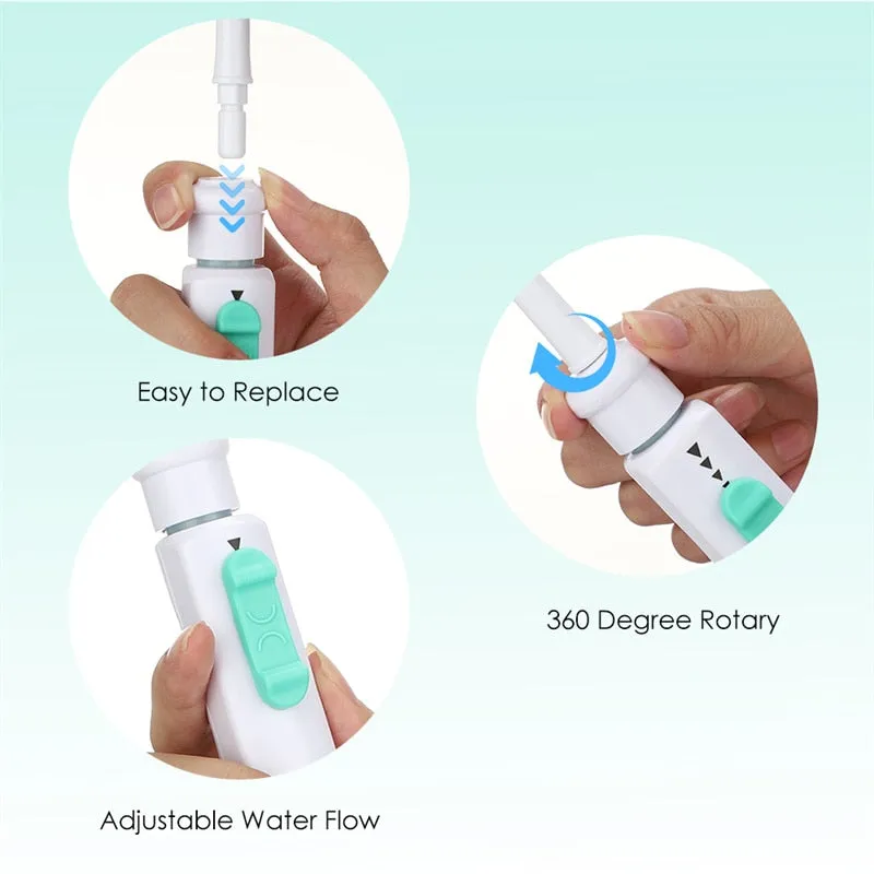 Dental Water Flosser Faucet Oral Irrigator Floss Dental Irrigator Portable Dental Water Jet Teeth Cleaning Mouth Washing Machine 0ral irrigator