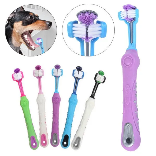 Dog 3 Sided Toothbrush