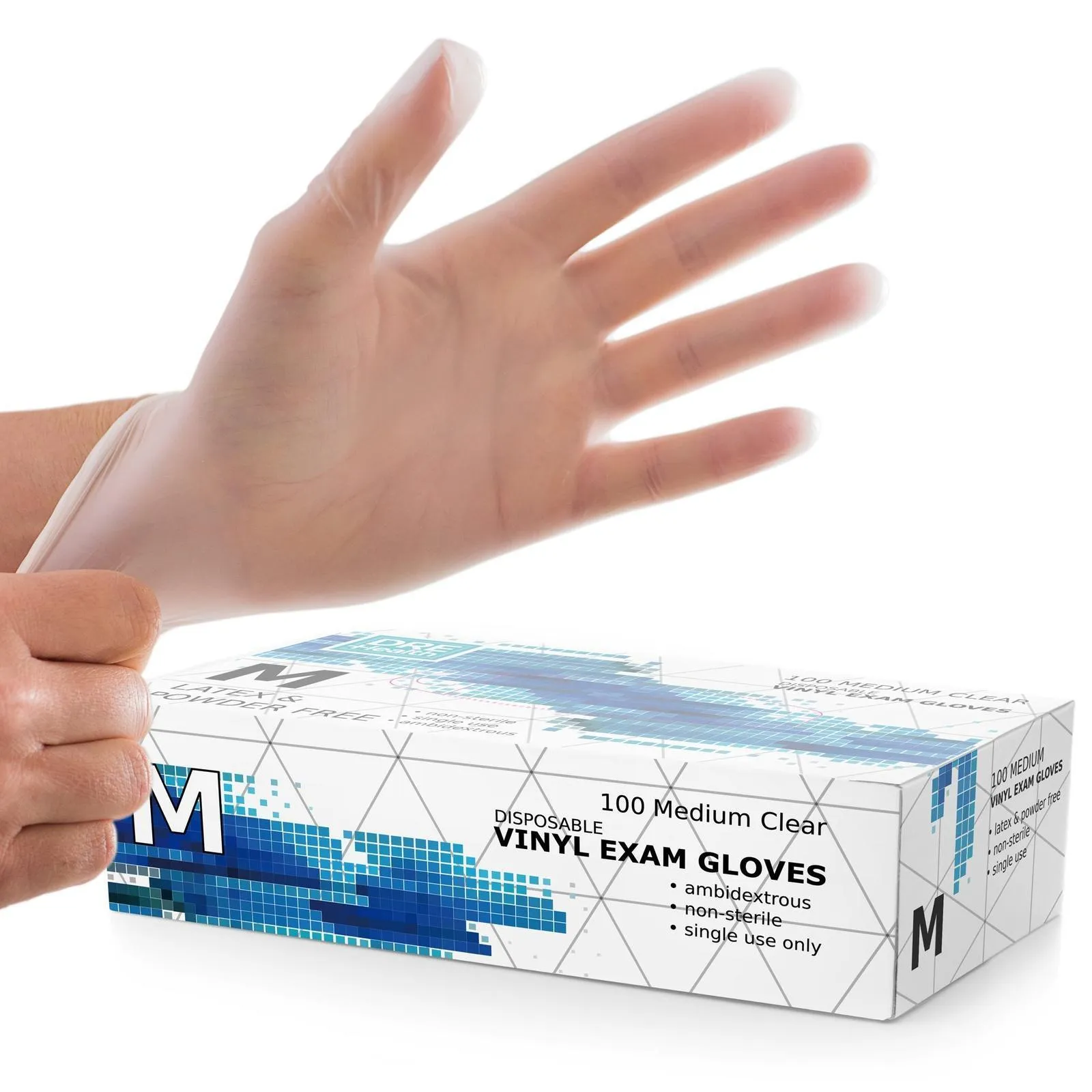 DRE Health Clear Vinyl Gloves - Powder Free