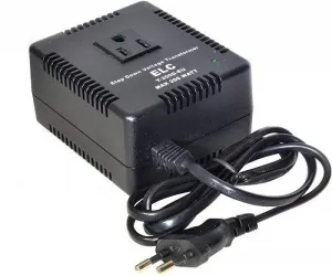 ELC 200 Watt Voltage Converter Transformer Heavy Duty Compact - Step Down - 220/240 to 110/120 Volt - Light Weight - Travel - for Hair Straightener, Toothbrush, TVs, Laptops, Chargers