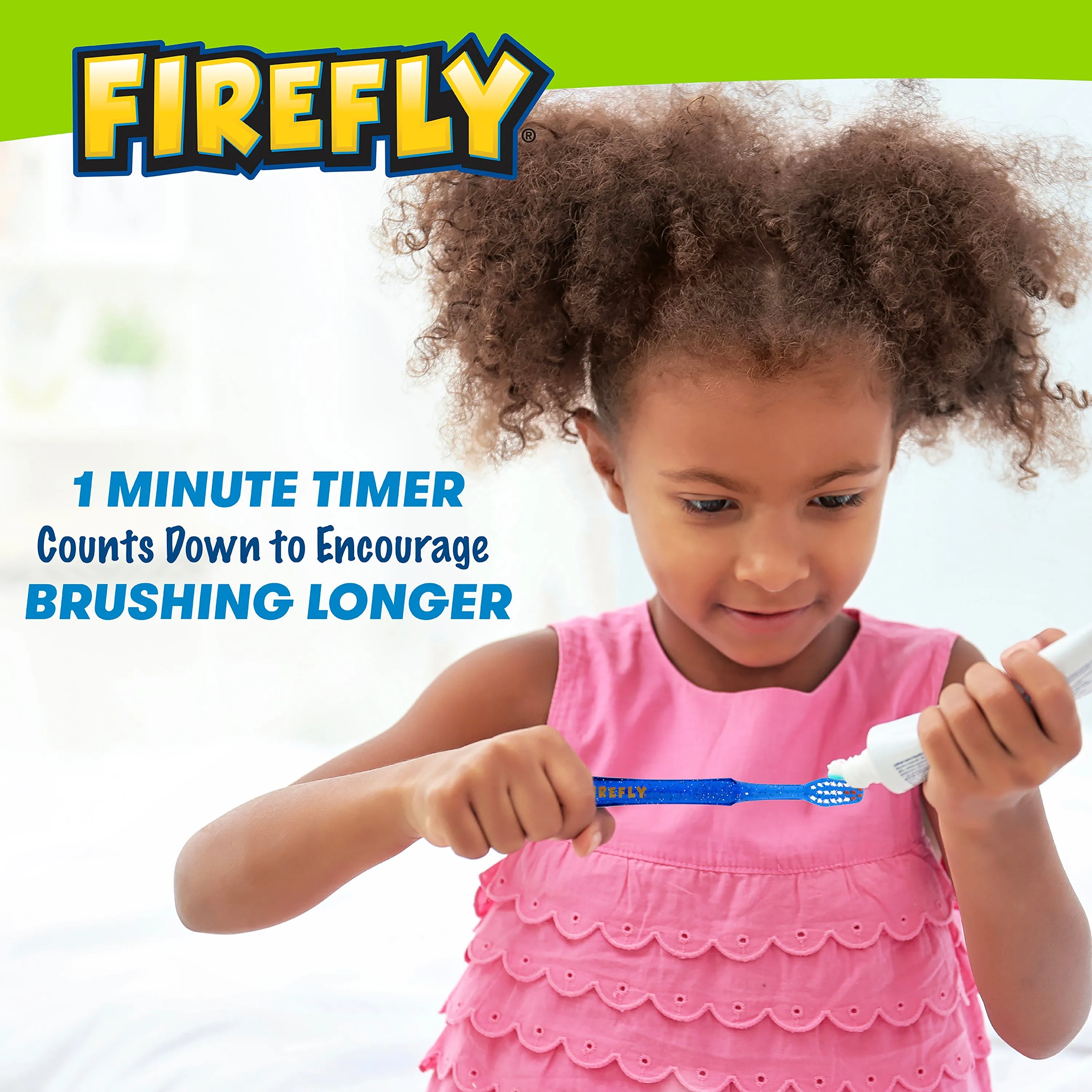 Firefly Light Up Timer Toothbrush, Premium Soft Bristles, 1 Count