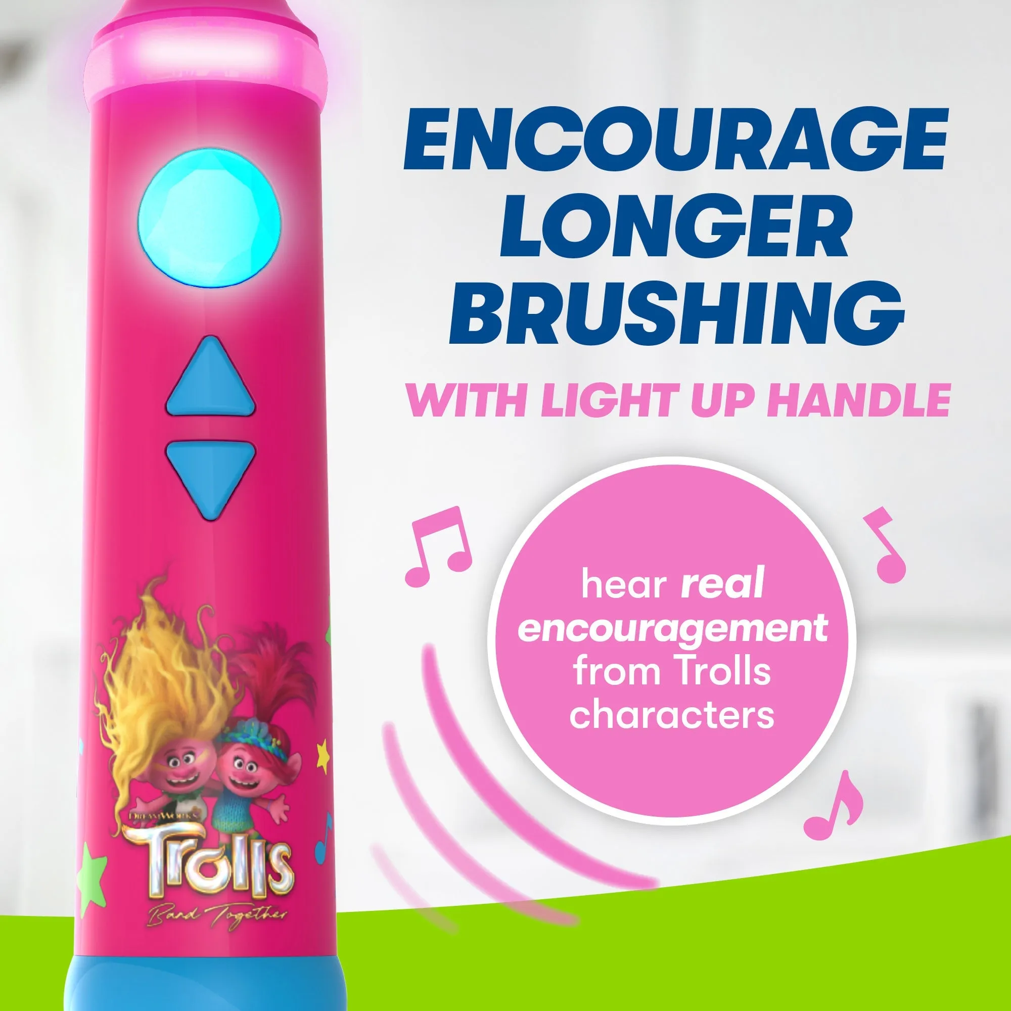 Firefly Play Action Trolls Battery Powered Toothbrush Kit