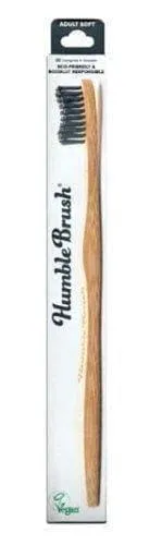 HUMBLE Bamboo toothbrush black soft x 1 piece