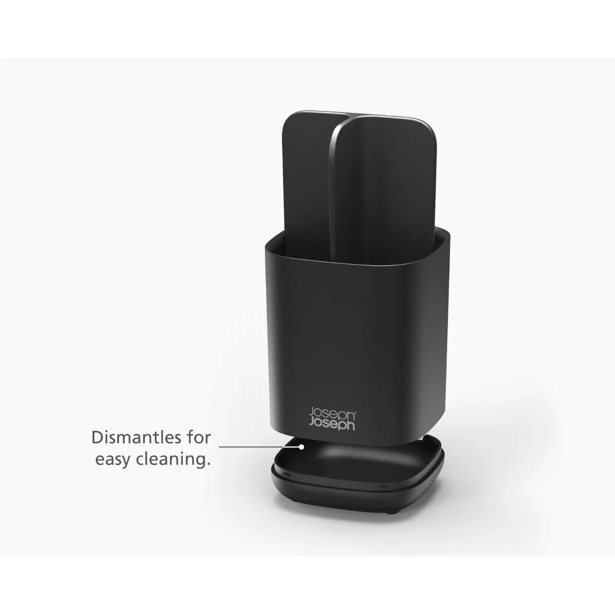 Joseph Joseph EasyStore™ Toothbrush Holder Matte Black