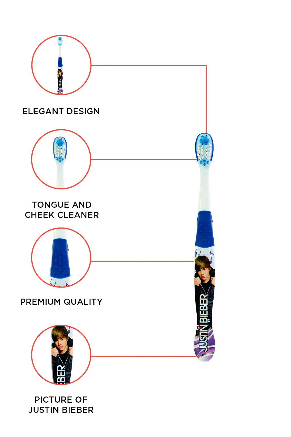 Justin Bieber Kids Manual Toothbrush