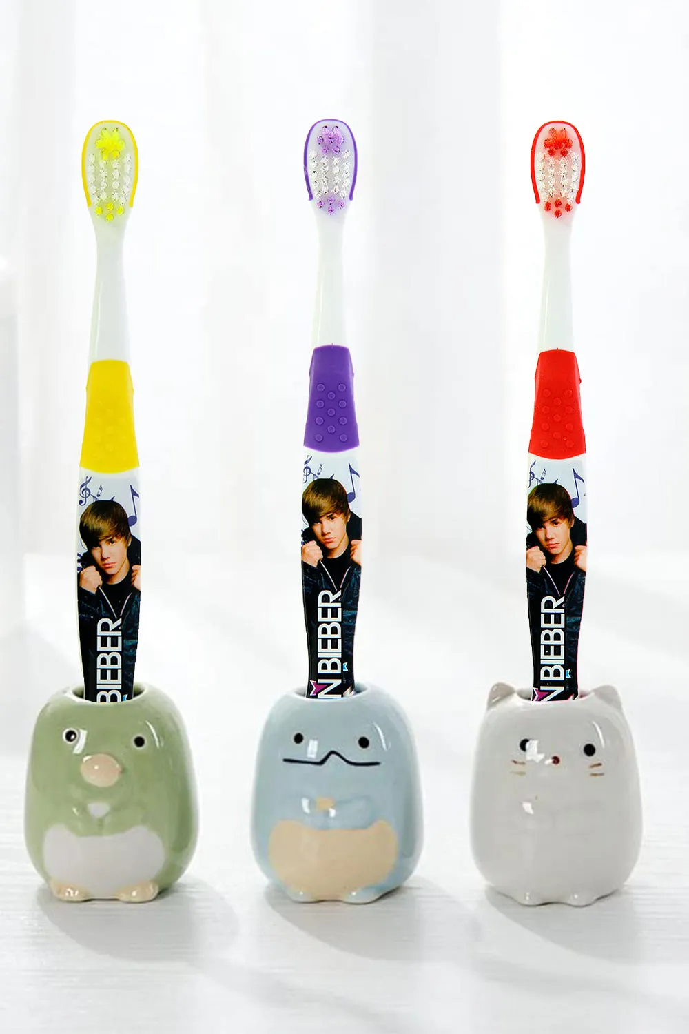 Justin Bieber Kids Purple Manual Toothbrush