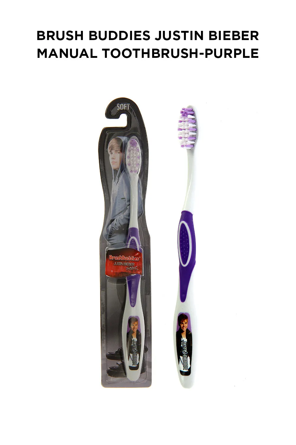 Justin Bieber Manual Toothbrush-Purple