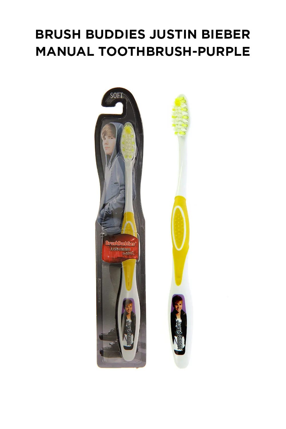 Justin Bieber Manual Toothbrush-Yellow