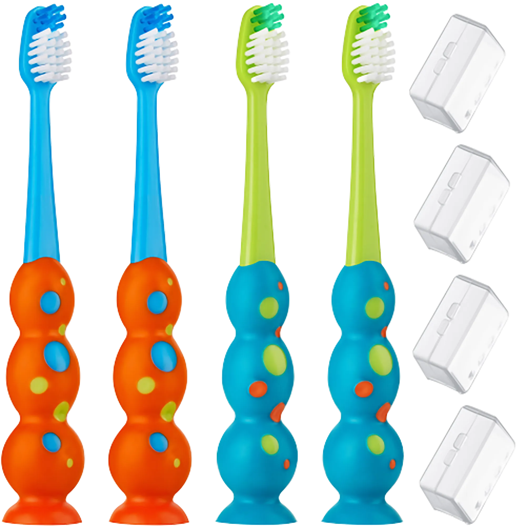 Kids Toothbrushes with Suction Cup