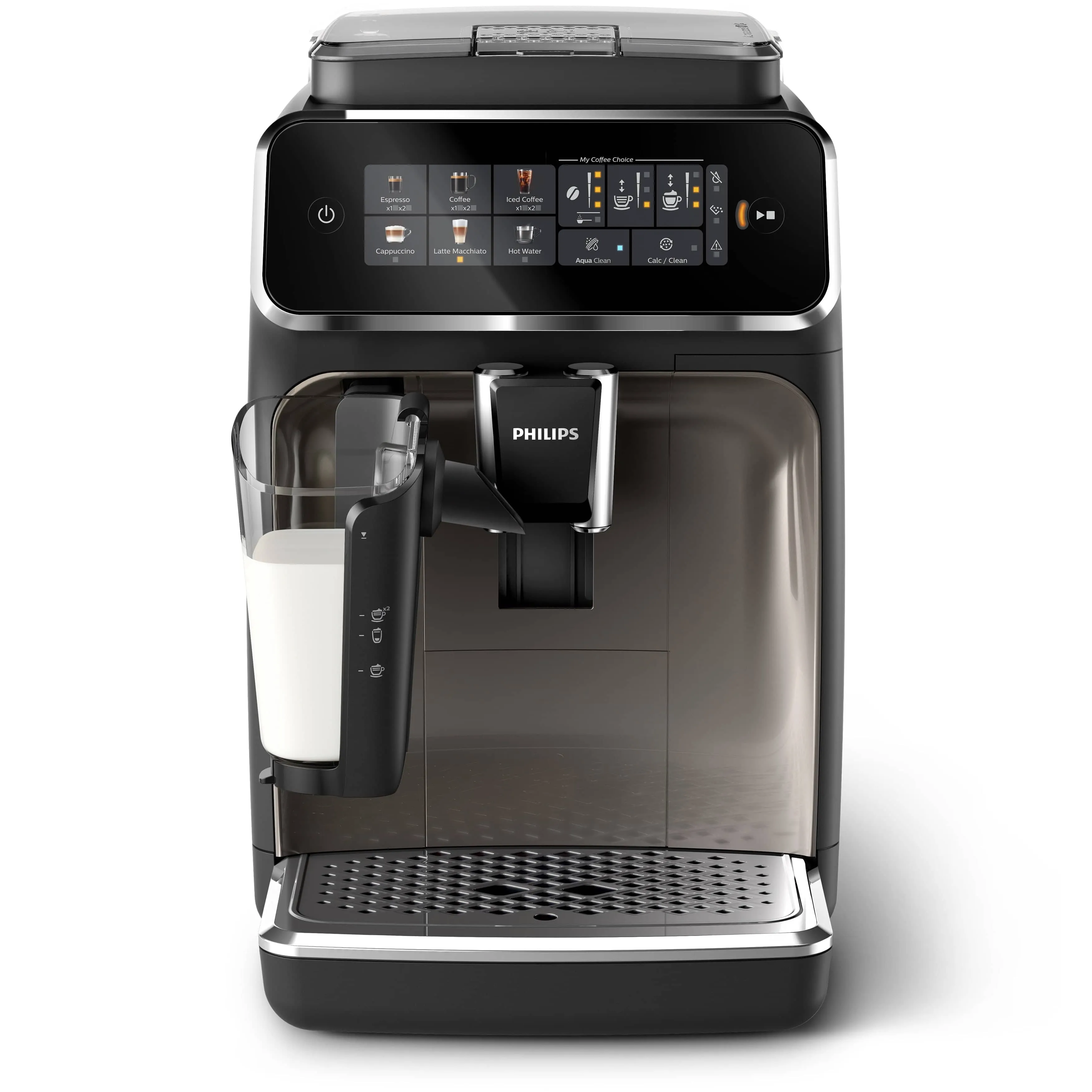 Philips 3300 Series Fully Automatic Espresso Machine w/ LatteGo & Iced Coffee - Black