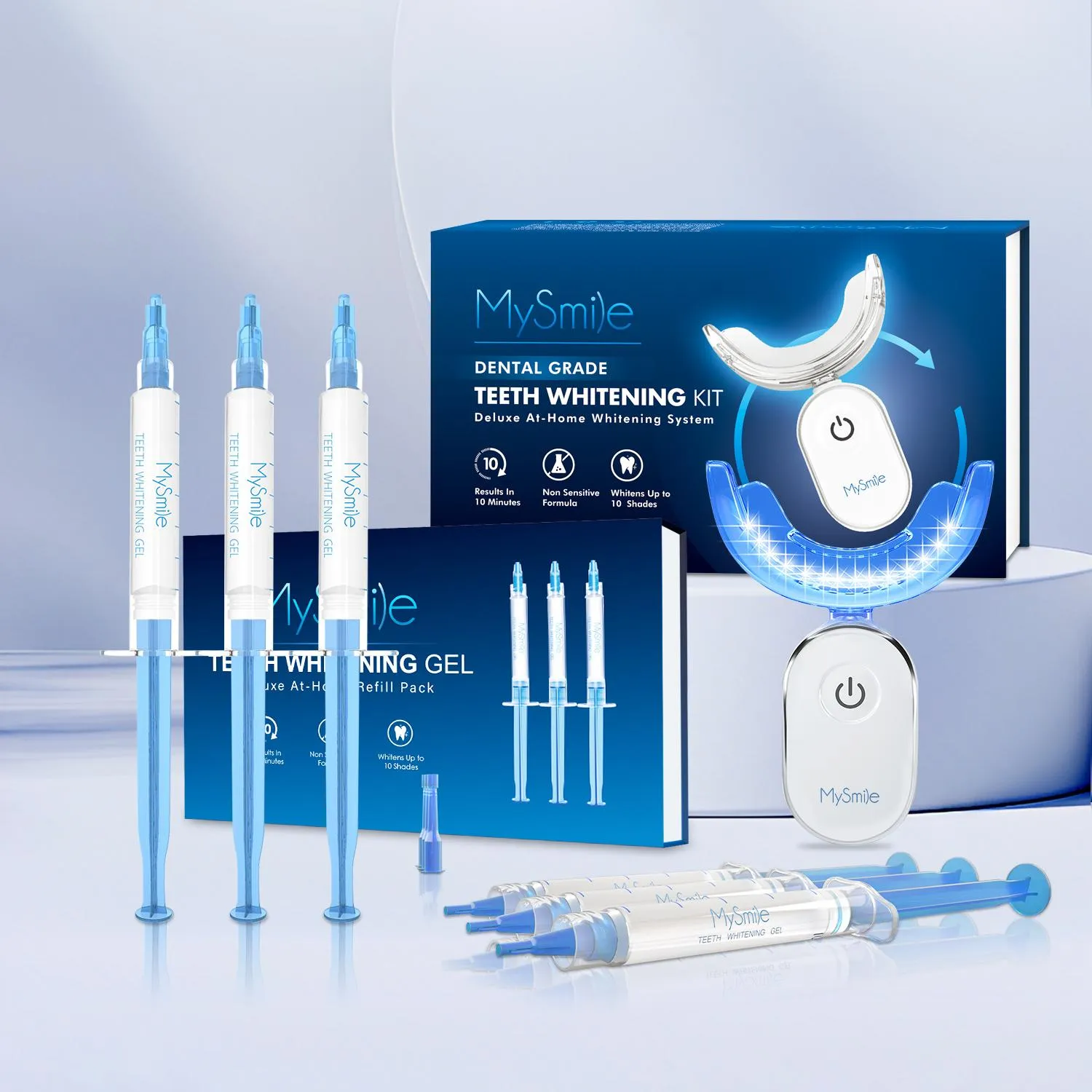 Pro Teeth Whitening Kit with Teeth Whitening Gel Refills Bundle