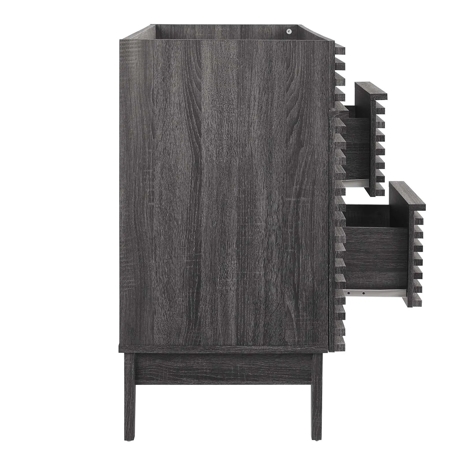 Render 48" Double Sink Compatible (Not Included) Bathroom Vanity Cabinet Charcoal EEI-4342-CHA