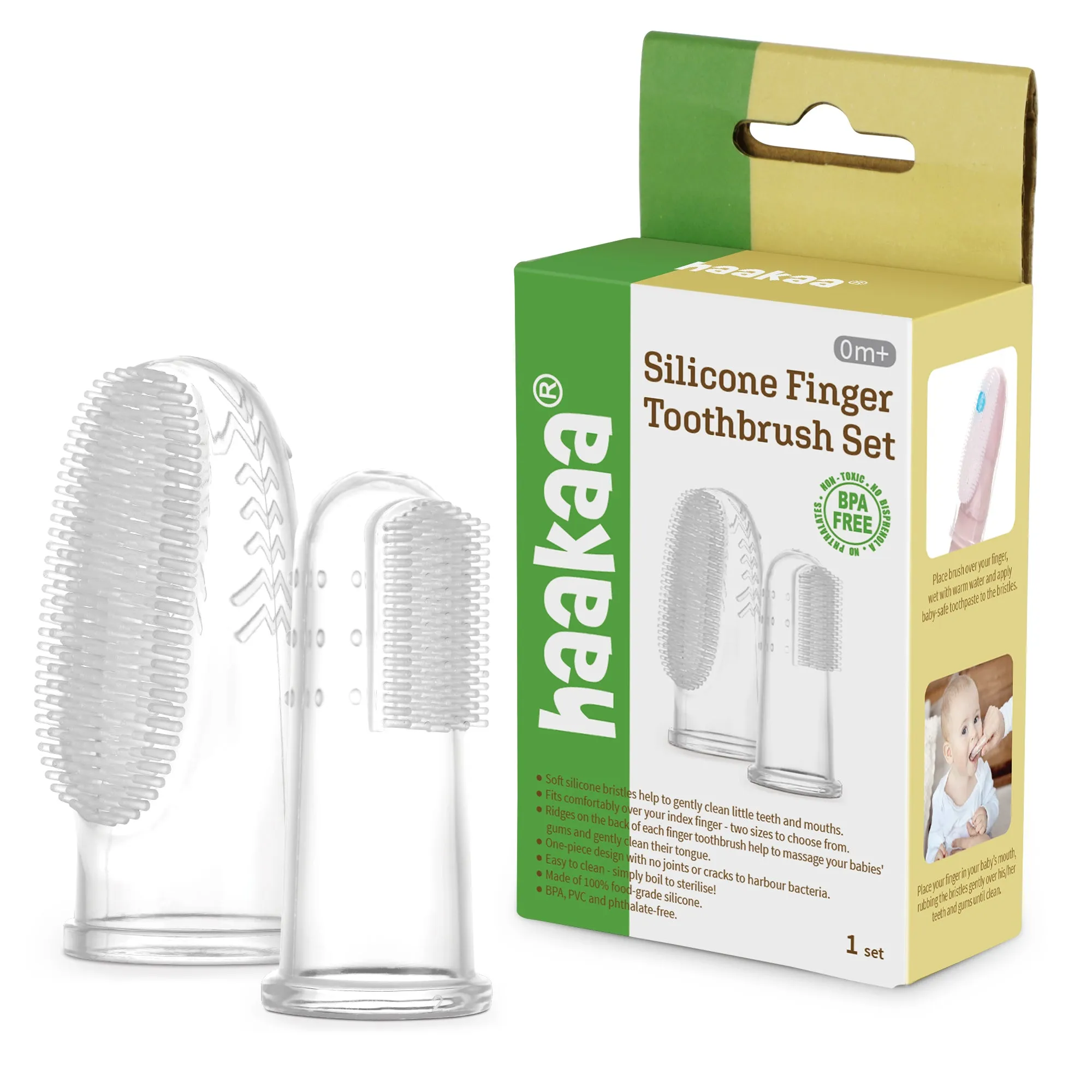 Silicone Finger Brush - 2pc (Regular   XL)