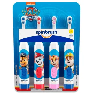 Spinbrush - Kid's Electric Battery Toothbrush, Paw Patrol - 4 ct