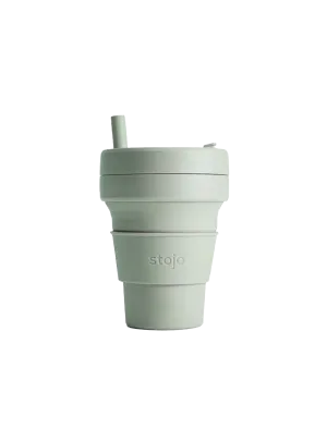 Stojo Collapsible Cup Biggie 16oz/470ml (Sage Green)