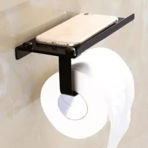 Toilet Paper And Mobile Phone Holder