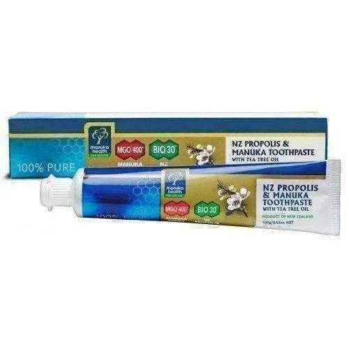 Toothpaste with Manuka Honey MGO ™ 400   BIO30 ™ Propolis and Tea Tree Oil 100g