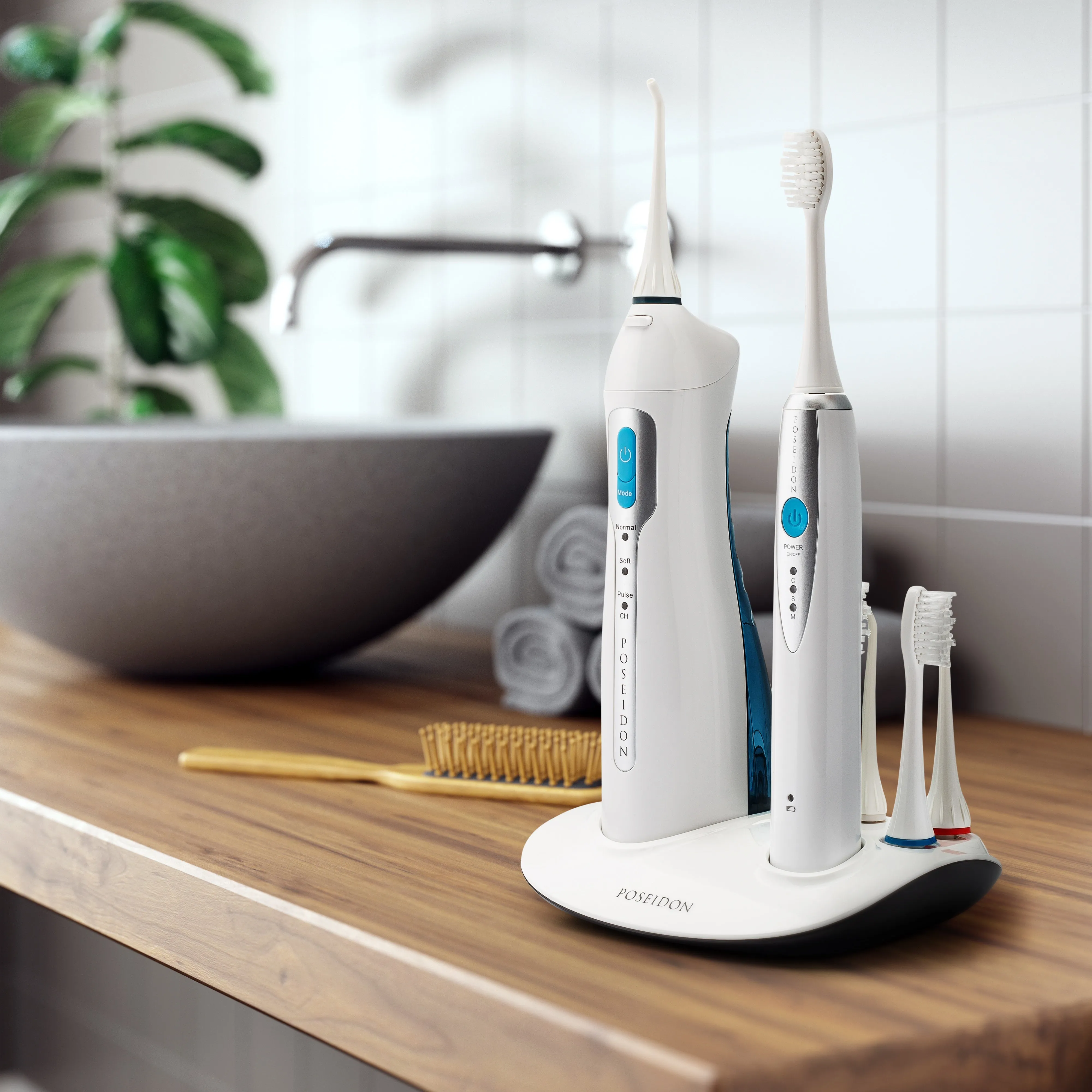 Water Flosser and Toothbrush Combo