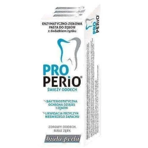 WHITE PEARL Toothpaste ProPerio fresh breath 75ml, best whitening toothpaste