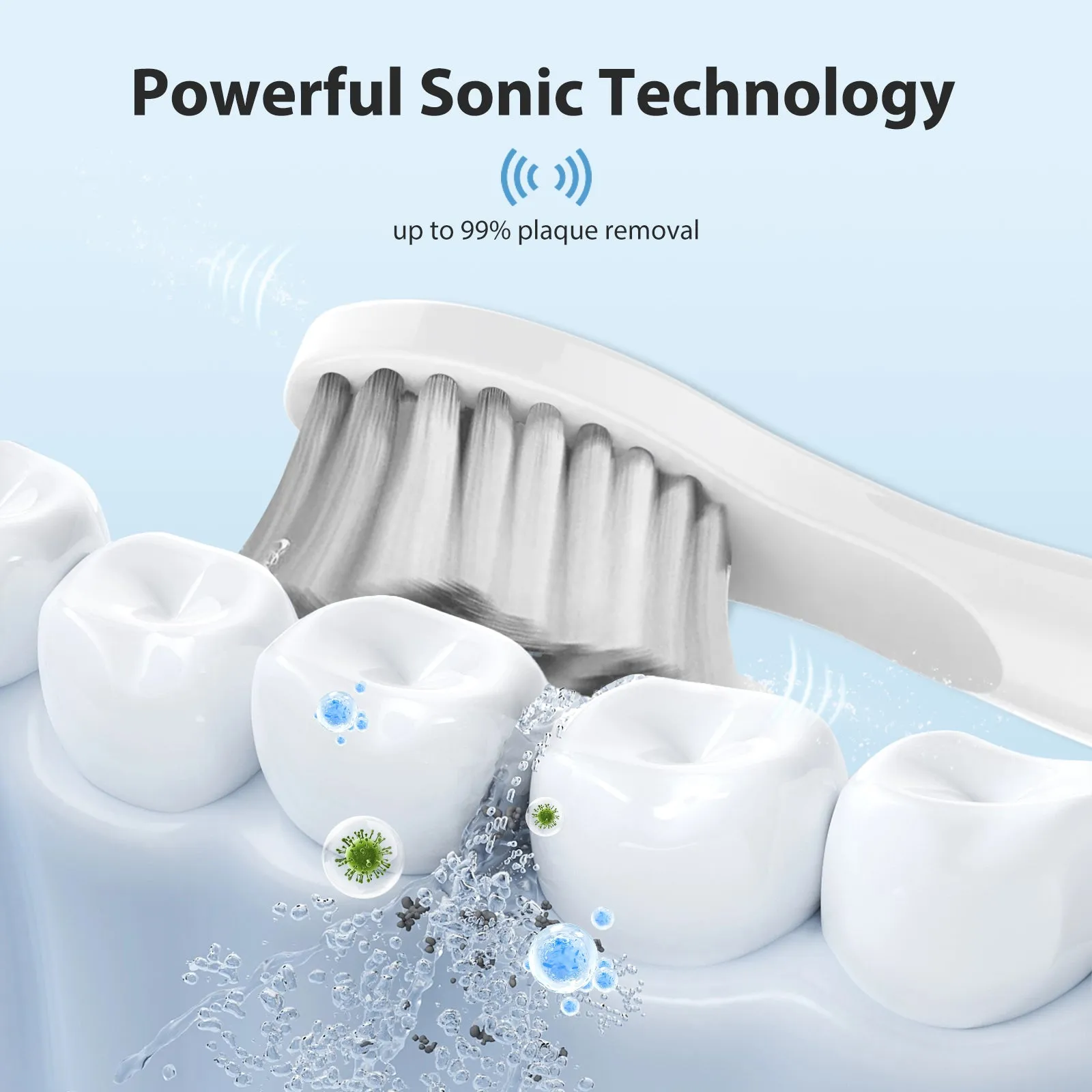 Wireless charging toothbrush