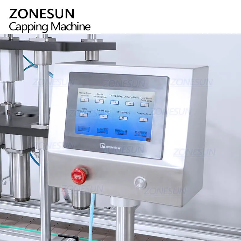 ZS-YG11 Automatic Cosmetics Perfume Bottle Caps Sealing Crimping Pressing Capping Machine