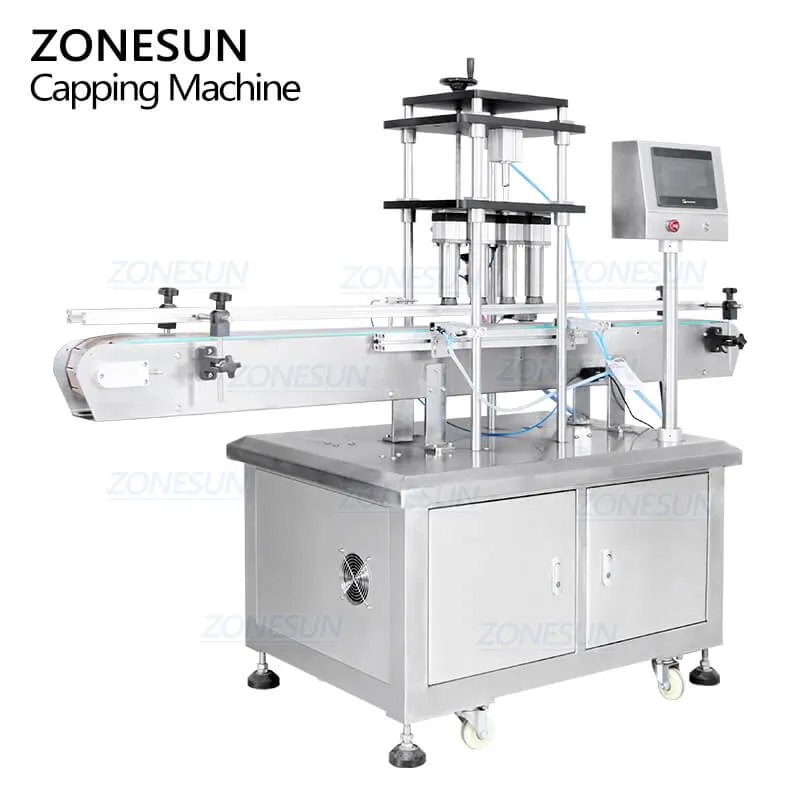 ZS-YG11 Automatic Cosmetics Perfume Bottle Caps Sealing Crimping Pressing Capping Machine