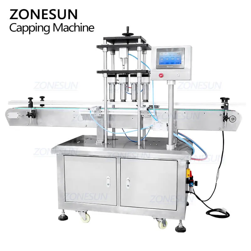 ZS-YG11 Automatic Cosmetics Perfume Bottle Caps Sealing Crimping Pressing Capping Machine